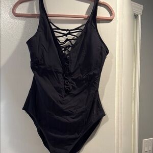 Bleu Rod Beattie Black One-Piece Swimsuit
